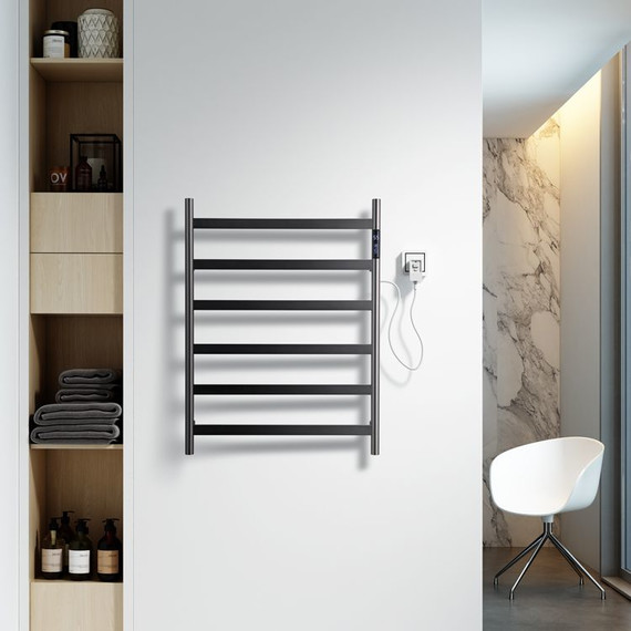 Полотенцесушитель электрический Wonzon & Woghand Essen П6 548x738 мм WW-A405-GM, темный графит - фото 