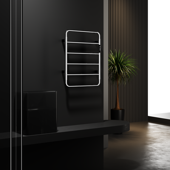 Полотенцесушитель электрический Wonzon & Woghand Wismar П6 450x640 мм WW-AL201-GM, темный графит - фото 2