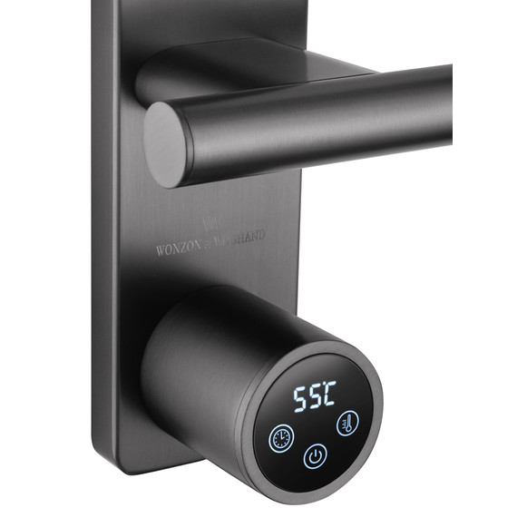 Полотенцесушитель электрический Wonzon & Woghand Nürnberg П9 520x904 мм WW-AL349-GM, темный графит - фото 4