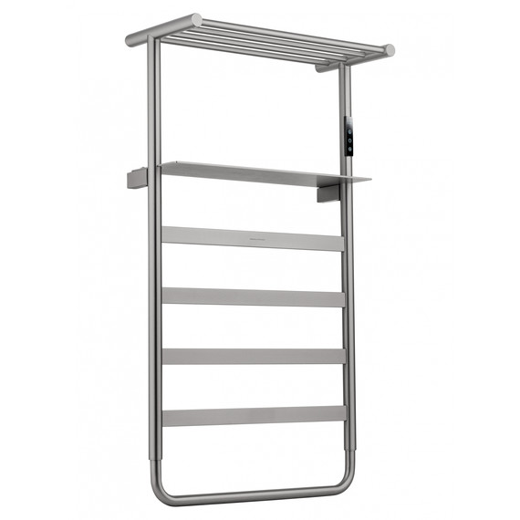 Полотенцесушитель электрический Wonzon & Woghand Düsseldorf с полкой П7 450x862 мм WW-A208-BR, никель - фото 