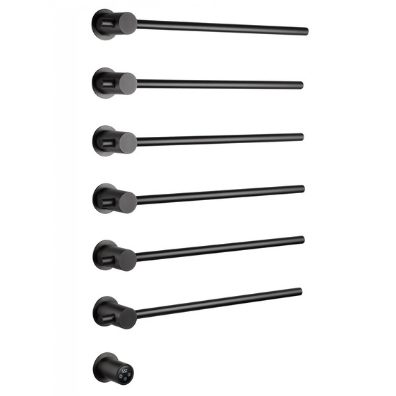 Полотенцесушитель электрический Wonzon & Woghand Baden П6 550x785 мм WW-AL366-GM, темный графит - фото 