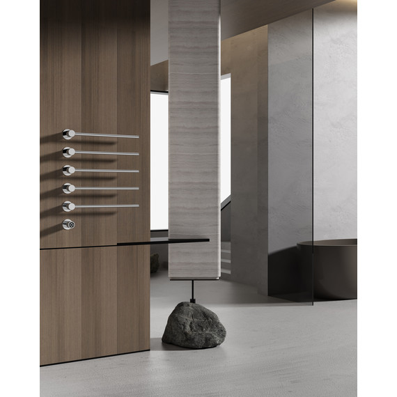 Полотенцесушитель электрический Wonzon & Woghand Hamburg П5 520x665 мм WW-AL315-BR, никель - фото 4