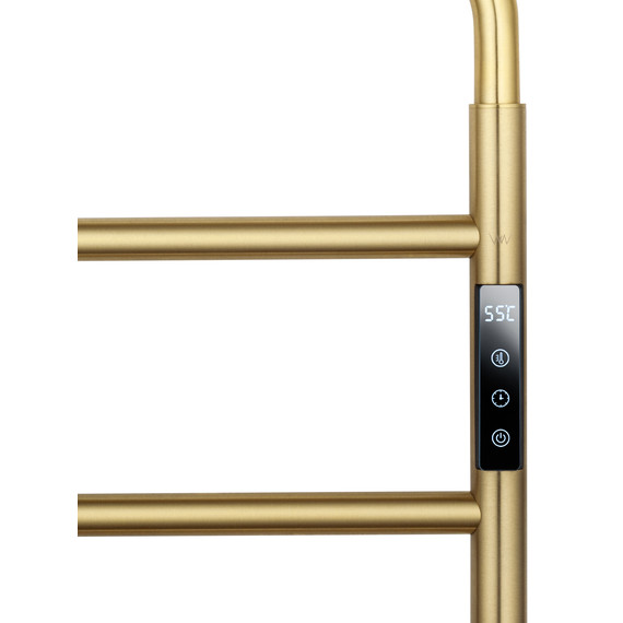 Полотенцесушитель электрический Wonzon & Woghand Wismar П6 450x640 мм WW-AL201-BG, золото - фото 3