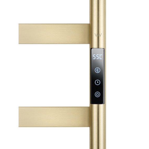 Полотенцесушитель электрический Wonzon & Woghand Bremen П9 450x1800 мм WW-A207-BG, золото - фото 3