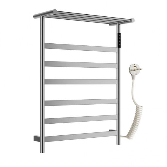 Полотенцесушитель электрический Wonzon & Woghand Essen с полкой П7 548x774,5 мм WW-A403-BR, никель - фото 