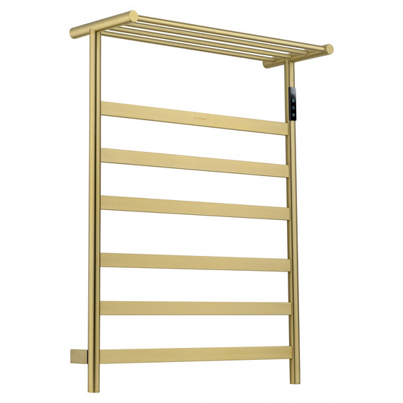 Полотенцесушитель электрический Wonzon & Woghand Essen с полкой П7 548x774 мм WW-A403-BG, золото - фото 
