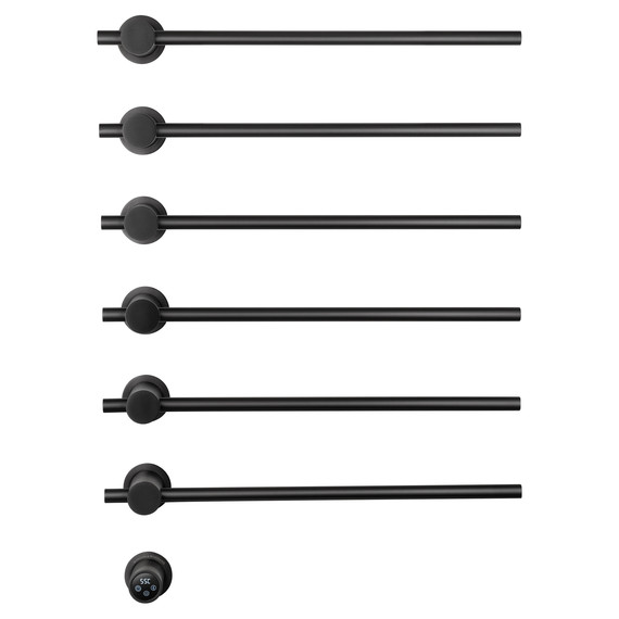 Полотенцесушитель электрический Wonzon & Woghand Baden П6 550x785 мм WW-AL366-GM, темный графит - фото 2