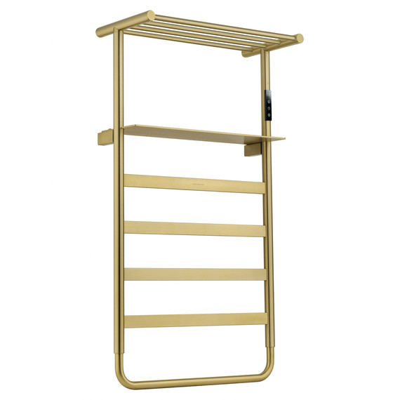 Полотенцесушитель электрический Wonzon & Woghand Düsseldorf с полкой П7 450x862 мм WW-A208-BG, золото - фото 