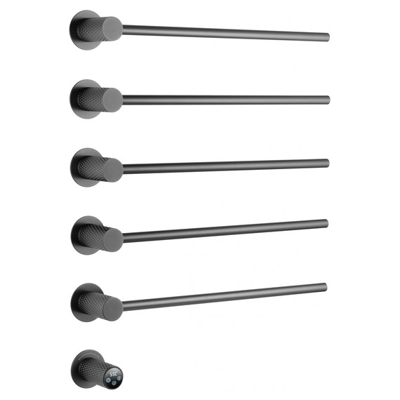 Полотенцесушитель электрический Wonzon & Woghand München П5 523x670 мм WW-A355-GM, темный графит - фото 