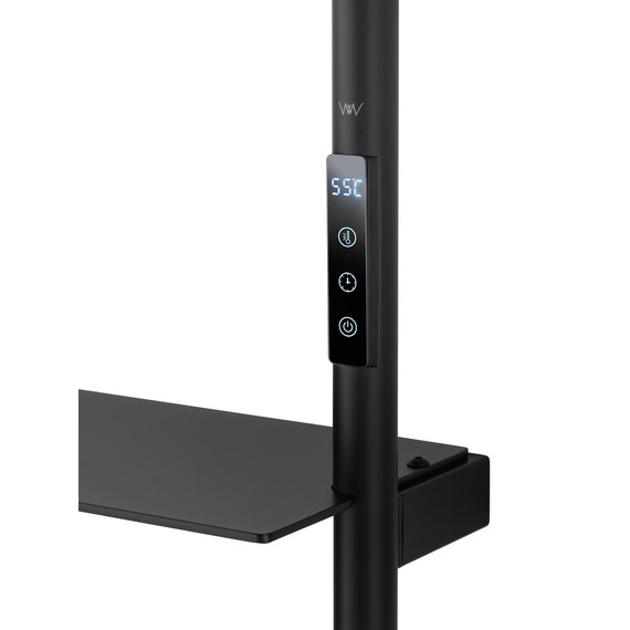 Полотенцесушитель электрический Wonzon & Woghand Düsseldorf П7 450x920 мм WW-A203-MB, чёрный - фото 4