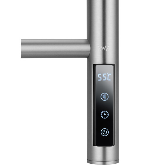 Полотенцесушитель электрический Wonzon & Woghand Bonn П9 418x904 мм WW-AL409-BR, никель - фото 4