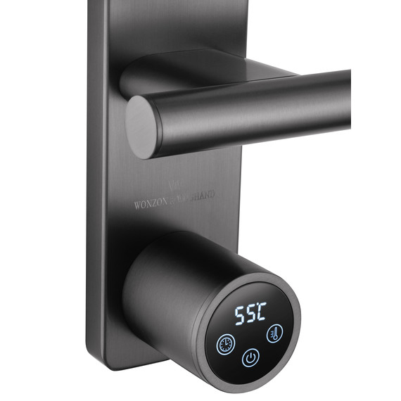 Полотенцесушитель электрический Wonzon & Woghand Nürnberg П4 520x617 мм WW-AL344-GM, темный графит - фото 4