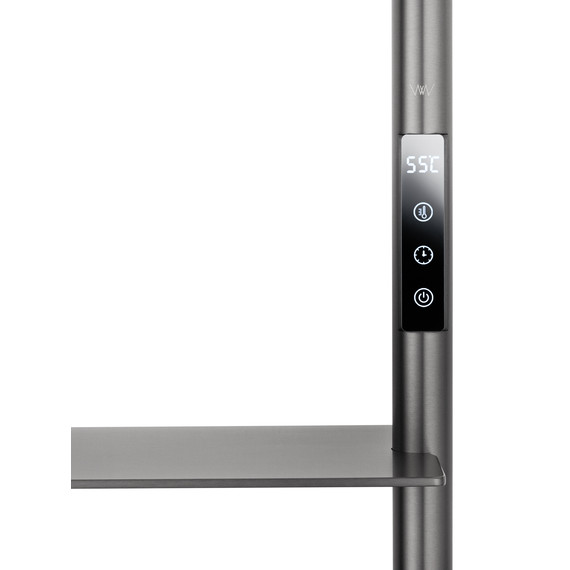 Полотенцесушитель электрический Wonzon & Woghand Düsseldorf П7 450x920 мм WW-A203-GM, темный графит - фото 3