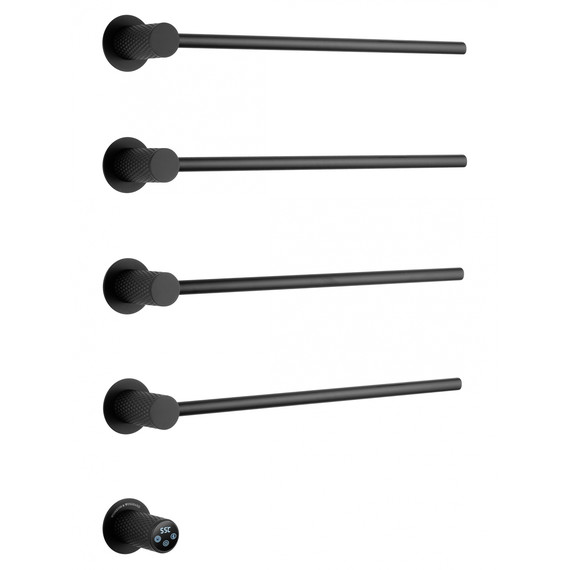 Полотенцесушитель электрический Wonzon & Woghand München П4 522x610 мм WW-A354-MB, чёрный - фото 