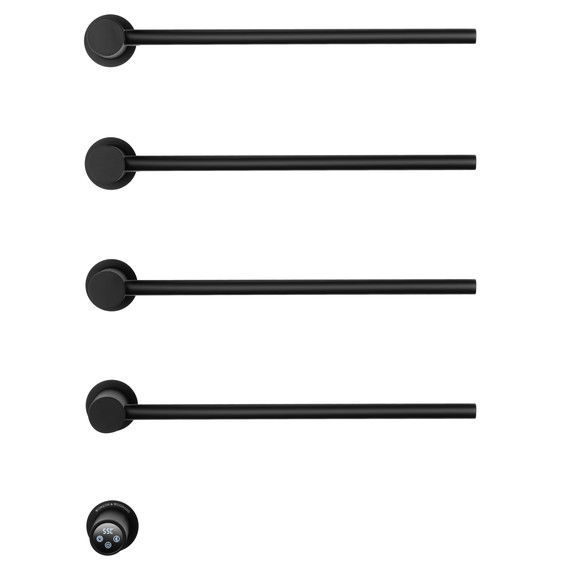 Полотенцесушитель электрический Wonzon & Woghand Hamburg П4 468x665 мм WW-AL314-MB, чёрный - фото 2