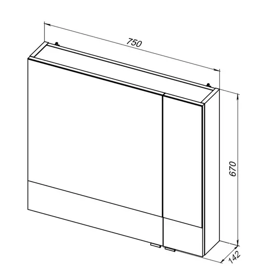 Зеркало-шкаф Aquanet Верона 75 см L 00175381, белый - фото 7