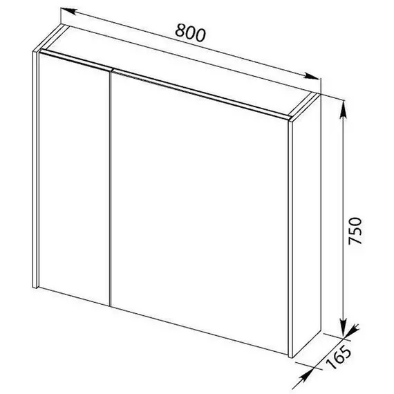 Зеркало-шкаф Aquanet Латина 80 см 00179635, белый - фото 7