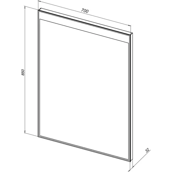 Зеркало Aquanet Палермо 70 см 00196642 LED - фото 6