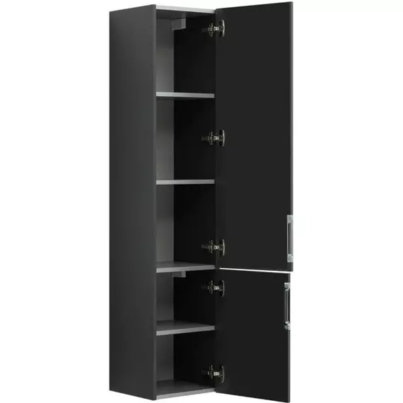 Пенал подвесной Aquanet Алвита 35 см 00240197, серый антрацит - фото 6