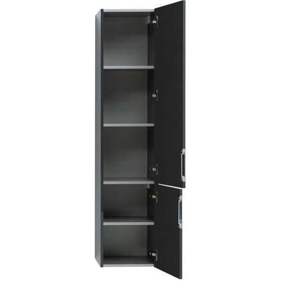 Пенал подвесной Aquanet Алвита 35 см 00240197, серый антрацит - фото 4