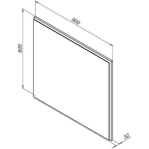 Зеркало Aquanet Nova Lite 90 см 00242264 LED, белый - фото 4