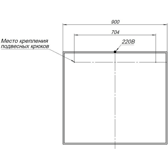 Зеркало Aquanet Nova Lite 90 см 00242264 LED, белый - фото 5