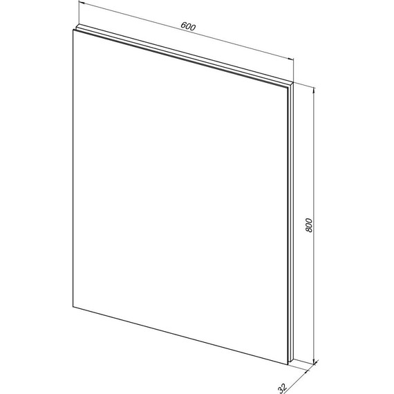 Зеркало Aquanet Гласс 60 см 00274025 LED, белый - фото 6