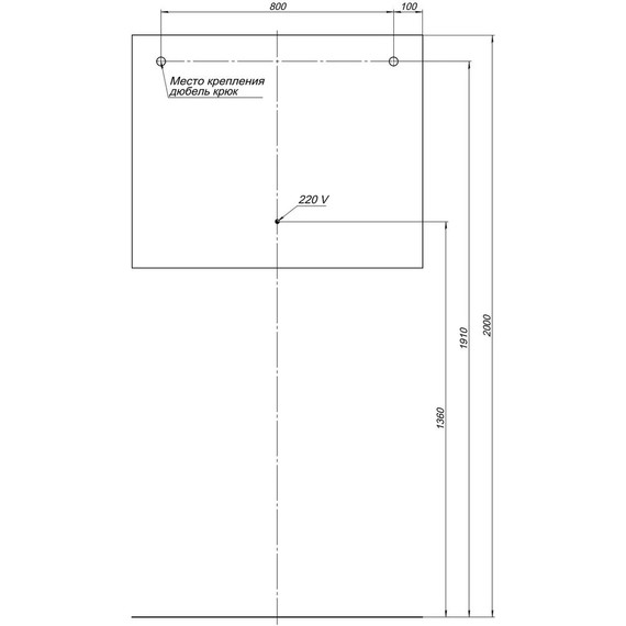 Зеркало Aquanet Гласс 100 см 00274134 LED, белый - фото 6