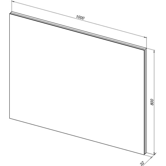 Зеркало Aquanet Гласс 100 см 00274134 LED, белый - фото 5