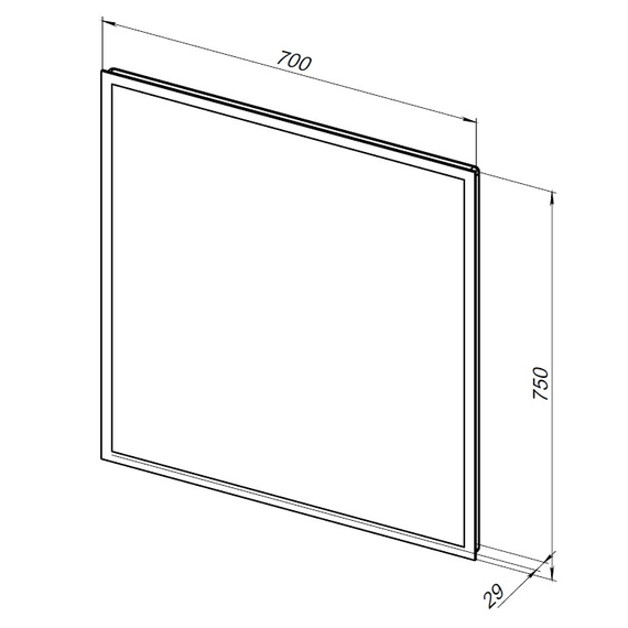 Зеркало Aquanet Оптима 70 см 00288964 LED - фото 7
