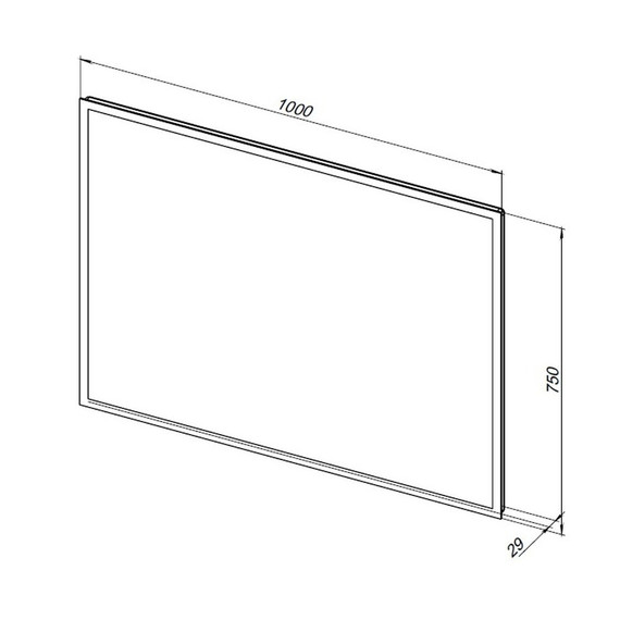 Зеркало Aquanet Оптима 100 см 00288967 LED - фото 6