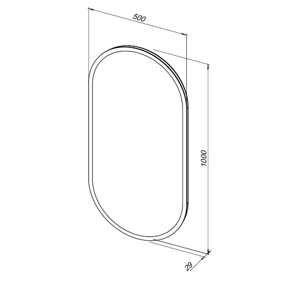 Зеркало Aquanet Монте 50 см 00288970 LED, белый матовый - фото 7