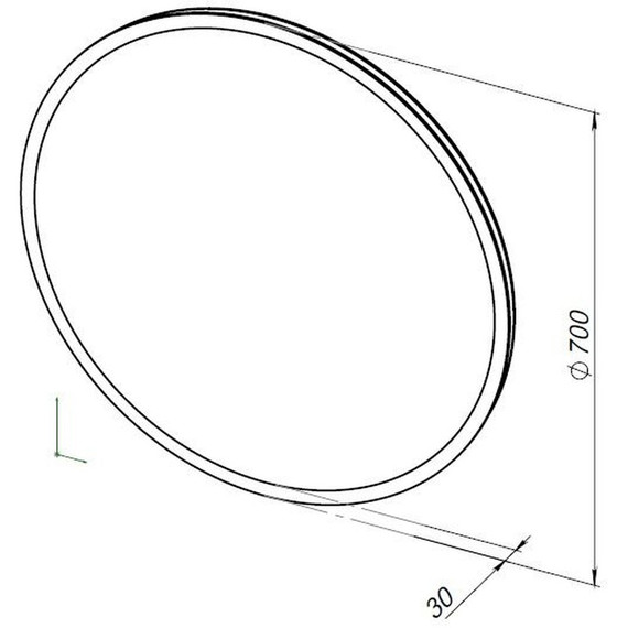 Зеркало Aquanet Оптима 70 см 00304175 LED - фото 7