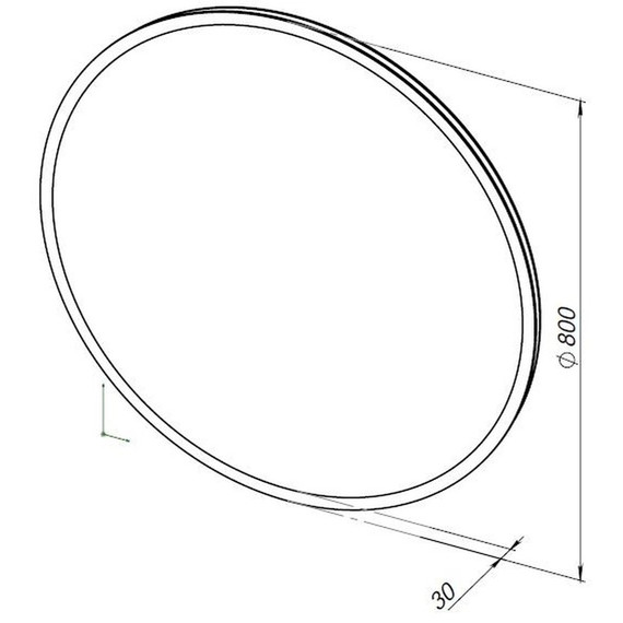 Зеркало Aquanet Оптима 80 см 00304264 LED - фото 7