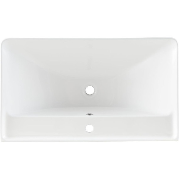 Тумба напольная с раковиной Aquanet Ирис New 80 см 00310154 (2 ящика) белый глянец - фото 17