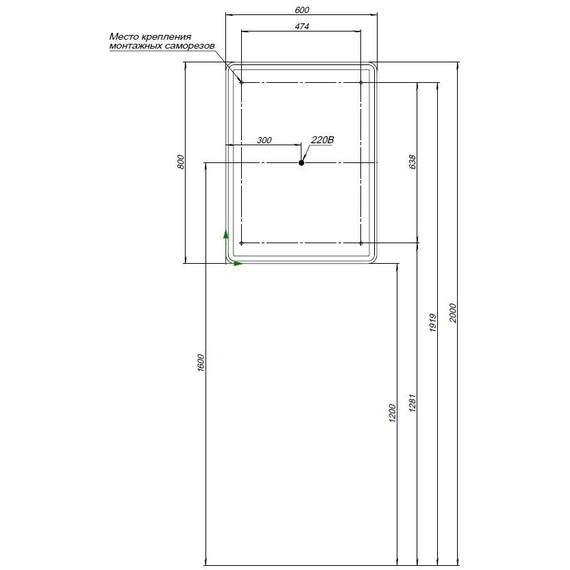 Зеркало-шкаф Aquanet Оптима 60 см 00311860 LED - фото 8