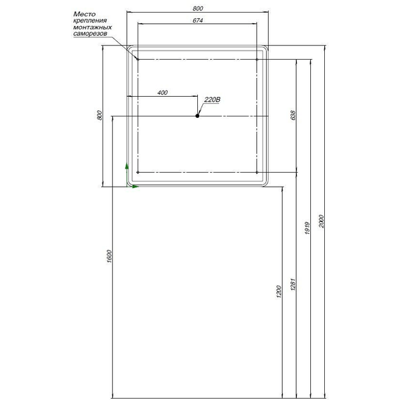Зеркало-шкаф Aquanet Оптима 80 см 00311862 LED, белый - фото 16