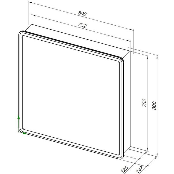 Зеркало-шкаф Aquanet Оптима 80 см 00311862 LED, белый - фото 15