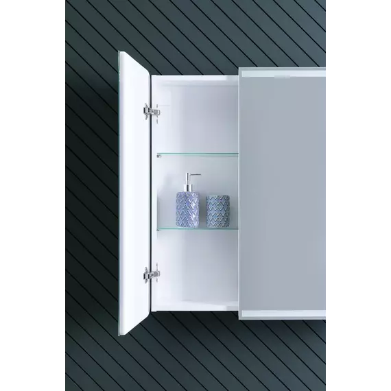 Зеркало-шкаф Aquanet Оптима 80 см 00311862 LED, белый - фото 12