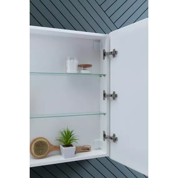 Зеркало-шкаф Aquanet Оптима 80 см 00311862 LED, белый - фото 14