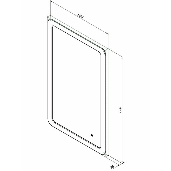 Зеркало Aquanet Ирис 50 см 00326446 LED - фото 5