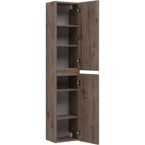 Пенал подвесной Aquanet Нота New 30 см 00334195, дуб веллингтон табак - фото 6