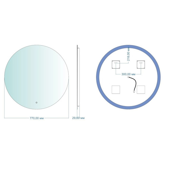Зеркало Aquanet Смарт 77 см 00336632 - фото 8
