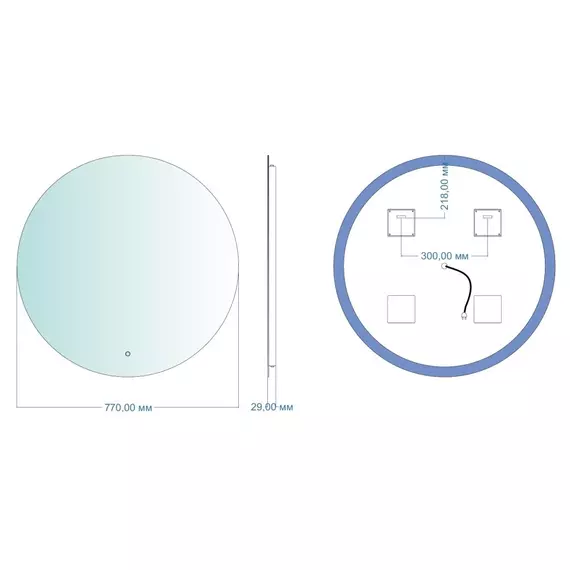 Зеркало Aquanet Смарт 77 см 00336639 - фото 9