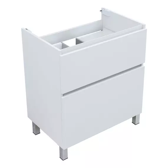 Тумба напольная с раковиной Aquanet Вега 70 см 00344122 (2 ящика) белый глянец - фото 17