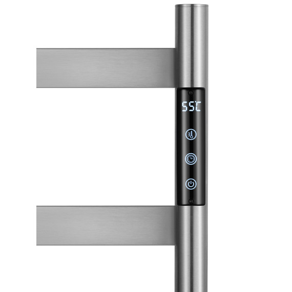 Полотенцесушитель электрический Wonzon & Woghand Essen П7 475x958 мм WW-A407-BR, никель - фото 4