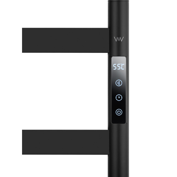 Полотенцесушитель электрический Wonzon & Woghand Essen П6 476x959 мм WW-A406-MB, чёрный - фото 3