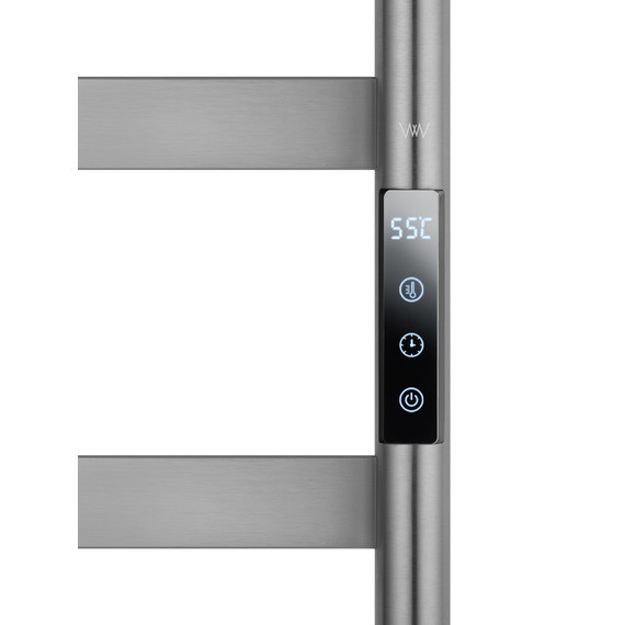 Полотенцесушитель электрический Wonzon & Woghand Bremen П9 450x1800 мм WW-A207-GM, темный графит - фото 4