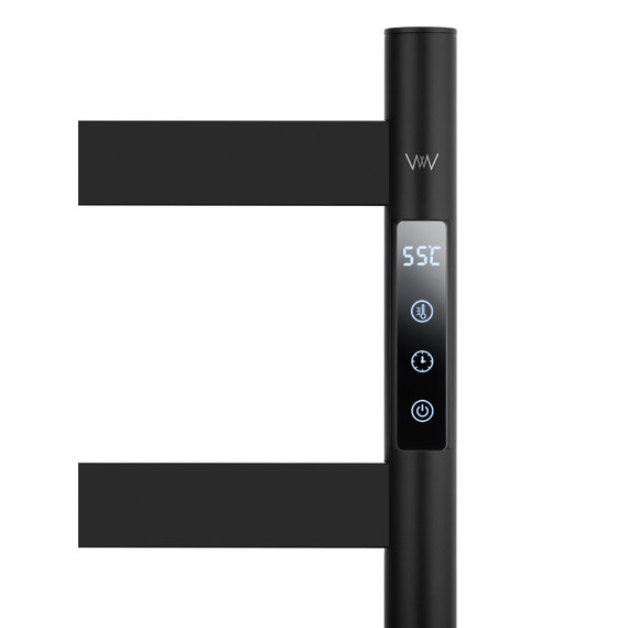 Полотенцесушитель электрический Wonzon & Woghand Essen П7 475x958 мм WW-A407-MB, чёрный - фото 5