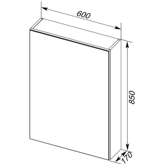 Зеркало-шкаф Aquanet Алвита 60 см 00183994, белый - фото 8